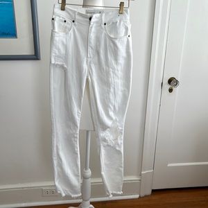 Abercrombie & Fitch Mom Jeans White